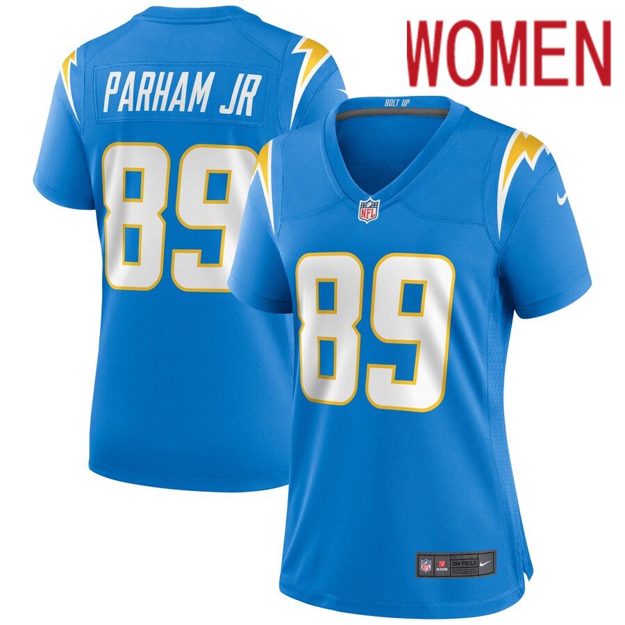 Women Los Angeles Chargers #89 Donald Parham Jr. Nike Powder Blue Game NFL Jersey->women nfl jersey->Women Jersey